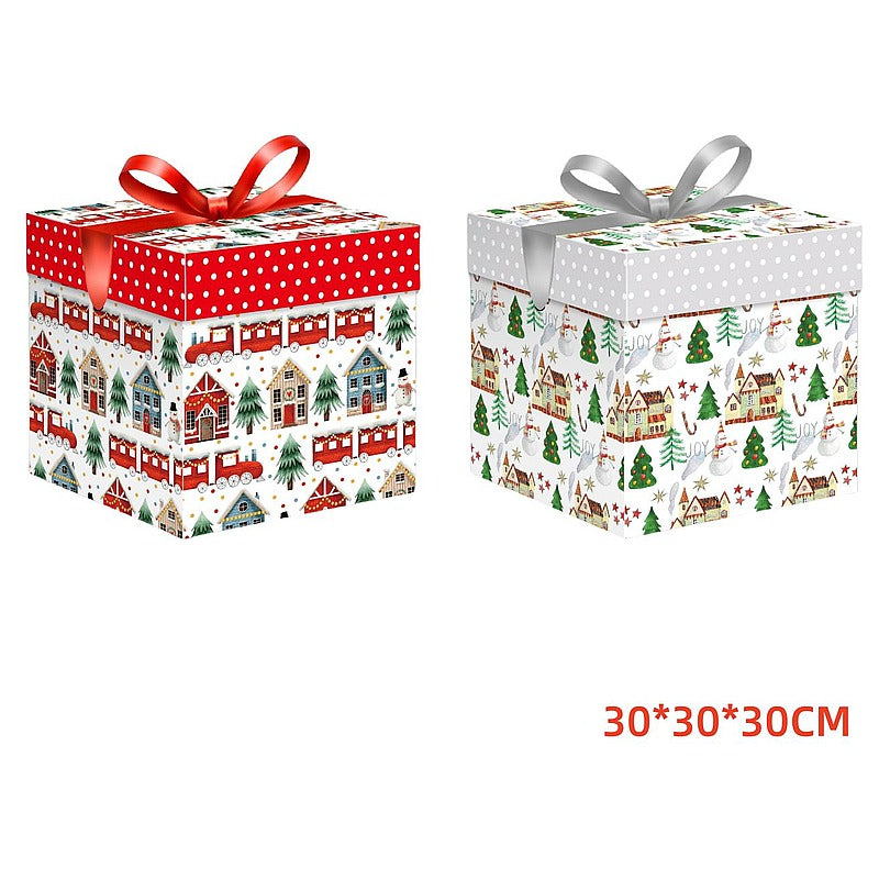 CF- XDW159 - CAJA DE REGALO NAVIDEÑA CON MOÑO (240/1)
