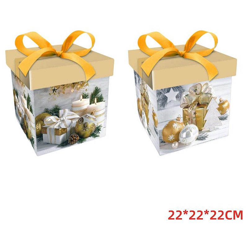 CF- XDW161 - CAJA DECORATIVA CON LAZO DORADO (480/1)