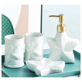 CF-LTC05 - SET DE BAÑO CERÁMICO CON DISEÑO DE ESTRELLA (12/1)