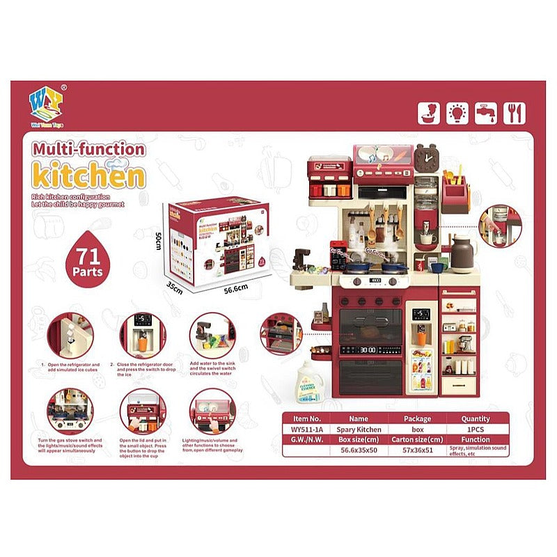 CF-GHD96 - COCINA DE JUGUETE MULTIFUNCIONAL (3/1)