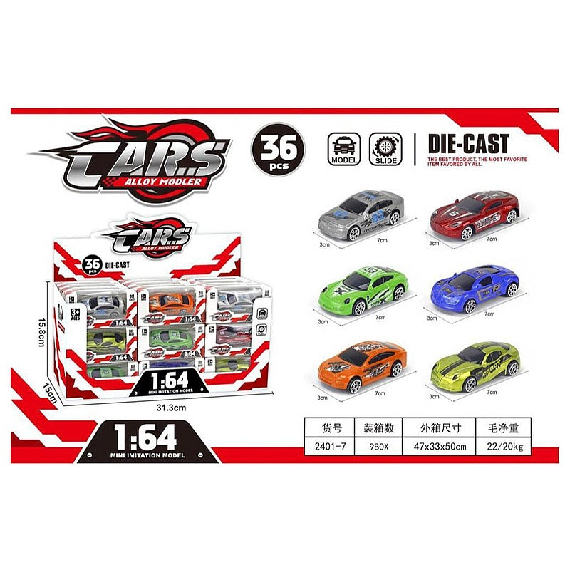 CF-GHD97 - SET DE AUTOS DE JUGUETE METÁLICOS 1:64 (324/1)