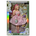 CF-GHD111 - MUÑECA CON VESTIDO ROSA FLORAL (72/1)