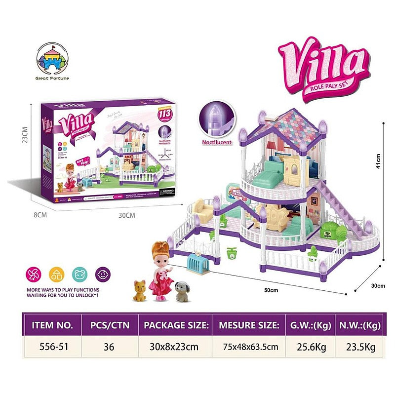 CF-GHD113 - SET DE JUEGO CASA DE MUÑECAS (36/1)