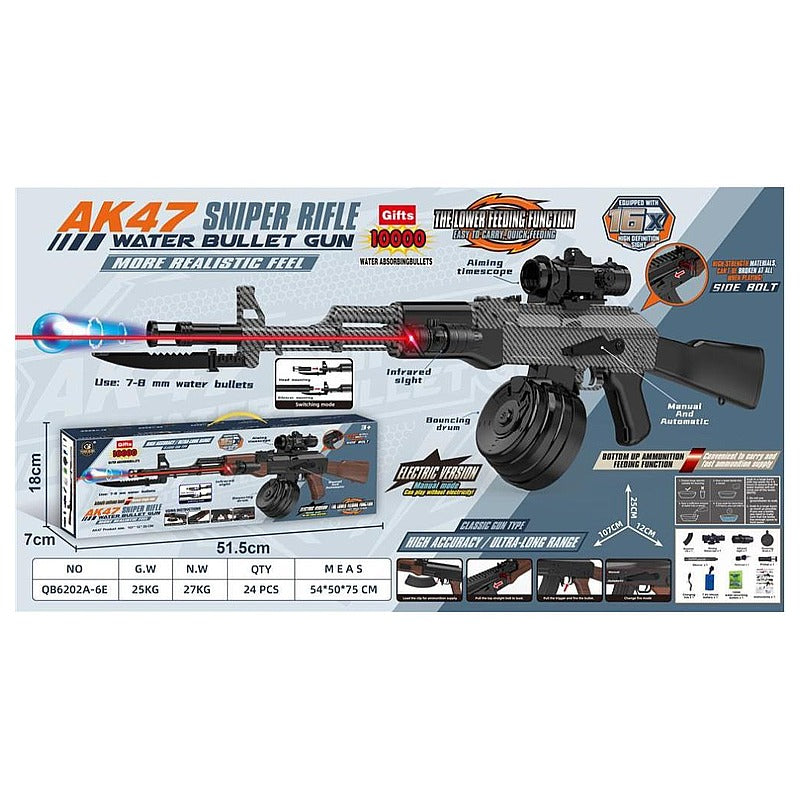 CF-GHD126 - RIFLE DE JUGUETE CON MUNICIÓN DE AGUA (24/1)