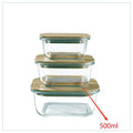 HG- KRG232 - SET DE RECIPIENTES DE VIDRIO CON TAPA (36/1)