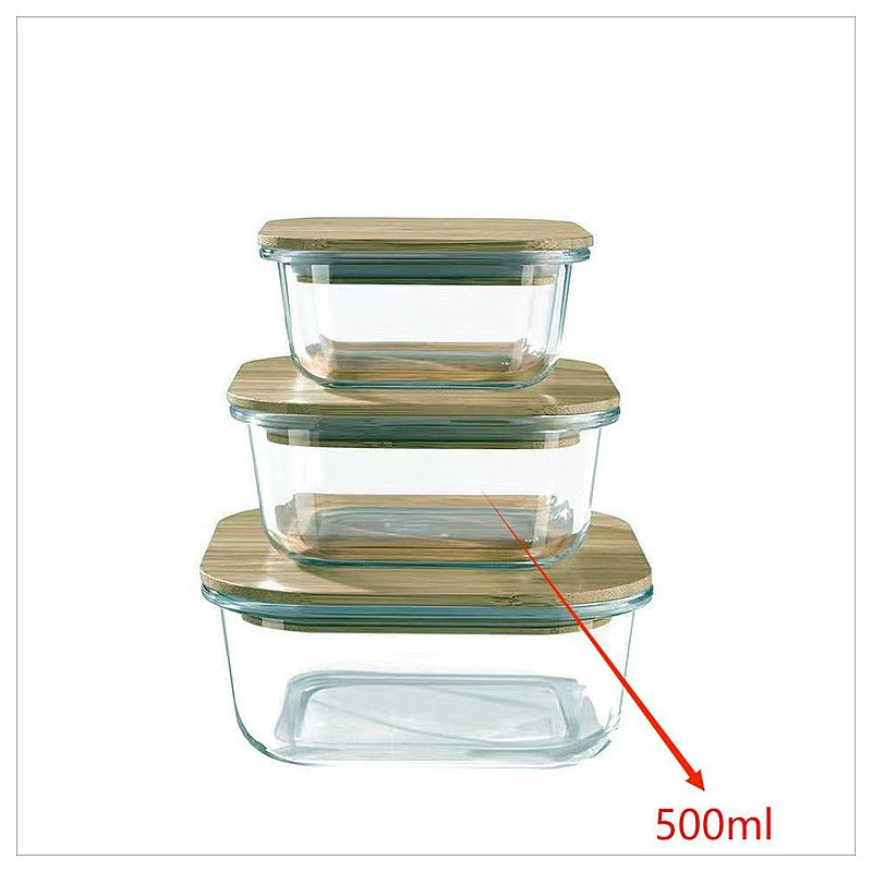 HG- KRG232 - SET DE RECIPIENTES DE VIDRIO CON TAPA (36/1)