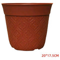 HG-DC- HP4 - MACETA REDONDA CON RELIEVE 20*17.5CM (100/1)