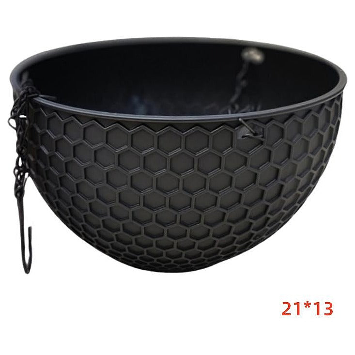 HG- BFP44 - MACETA COLGANTE DE PLÁSTICO NEGRO (160/1)