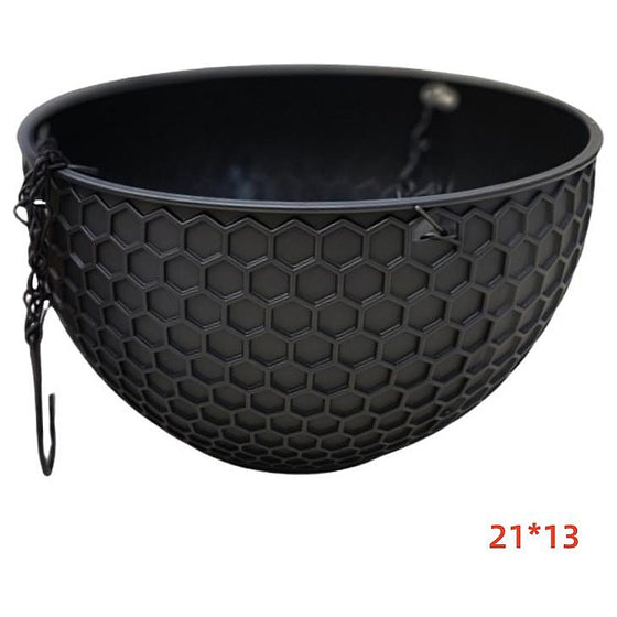 HG-BFP44 - HG- BFP44 - MACETA COLGANTE DE PLÁSTICO NEGRO (160/1)