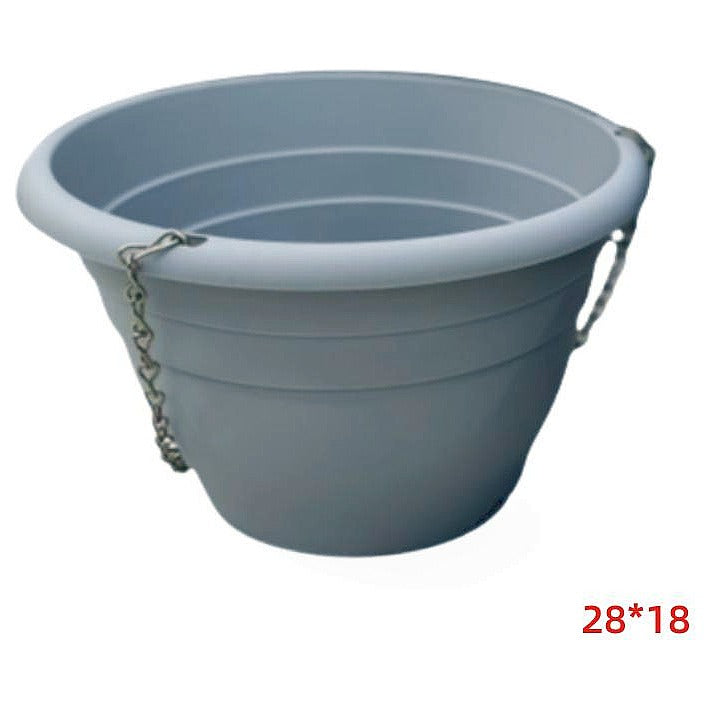 HG- BFP47 - MACETA DE PLÁSTICO COLGANTE GRIS (80/1)