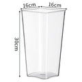 HG- BFP49 - VASO DE PLÁSTICO TRANSPARENTE 30 CM (30/1)