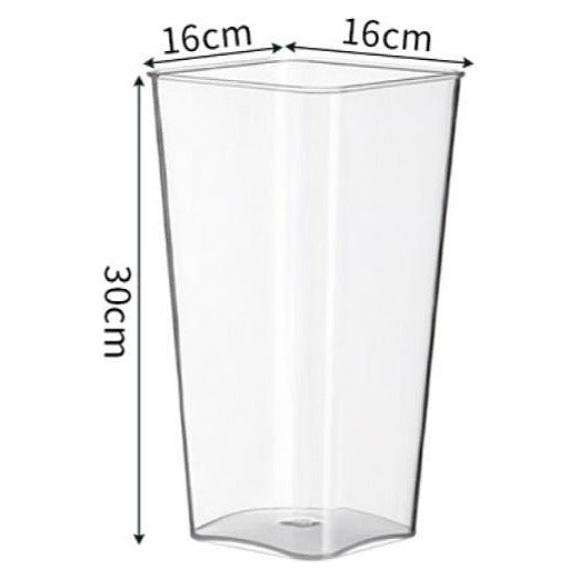 HG- BFP49 - VASO DE PLÁSTICO TRANSPARENTE 30 CM (30/1)