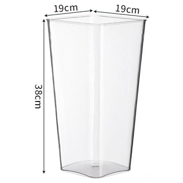 HG- BFP50 - FLORERO DE PLÁSTICO TRANSPARENTE 38 CM (20/1)