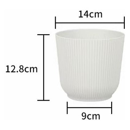 HG-BG11 - MACETA BLANCA CON RELIEVE (120/1)