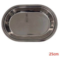 KT-SK195 - BANDEJA OVALADA DE ACERO INOXIDABLE 25CM (150/1)