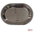 KT-SK197 - BANDEJA OVALADA DE ACERO INOXIDABLE 30CM (100/1)