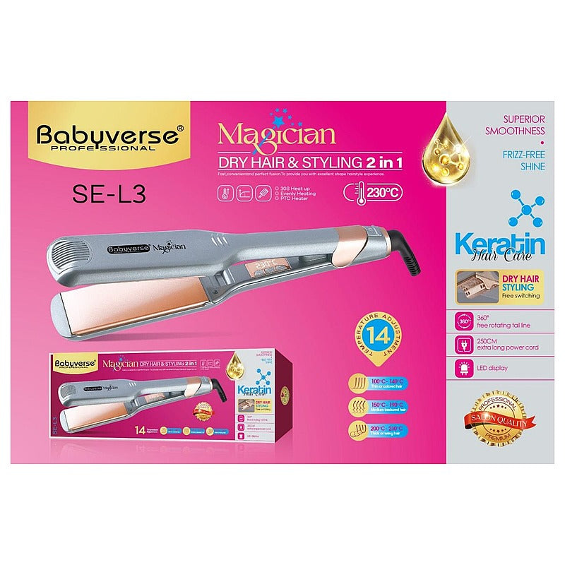 BS-B015 - PLANCHA DE PELO 2 EN 1 CON KERATINA (20/1)
