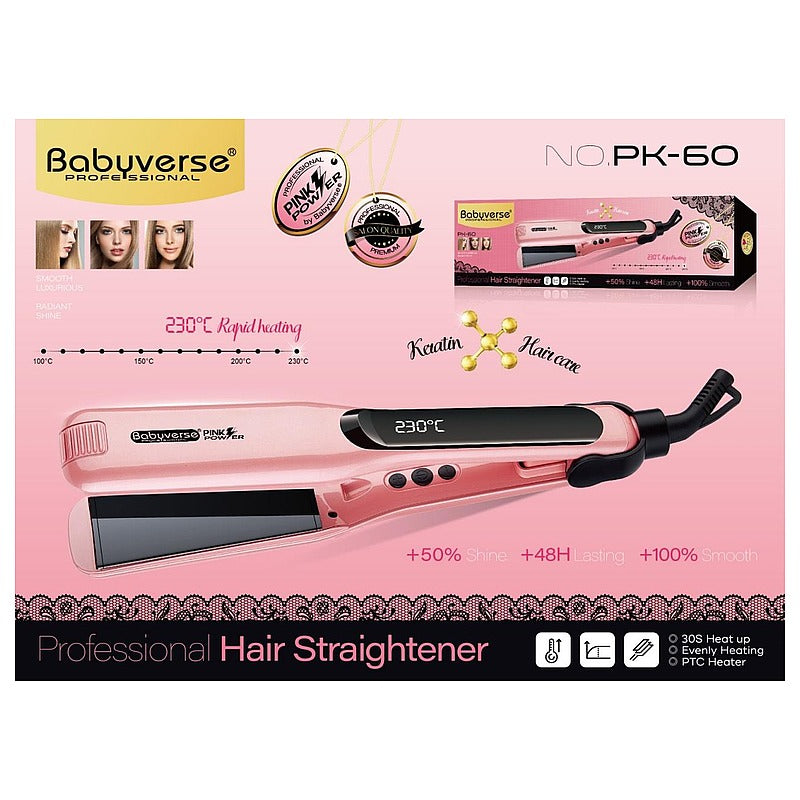 BS-B020 - PLANCHA DE PELO PROFESIONAL ROSA (20/1)