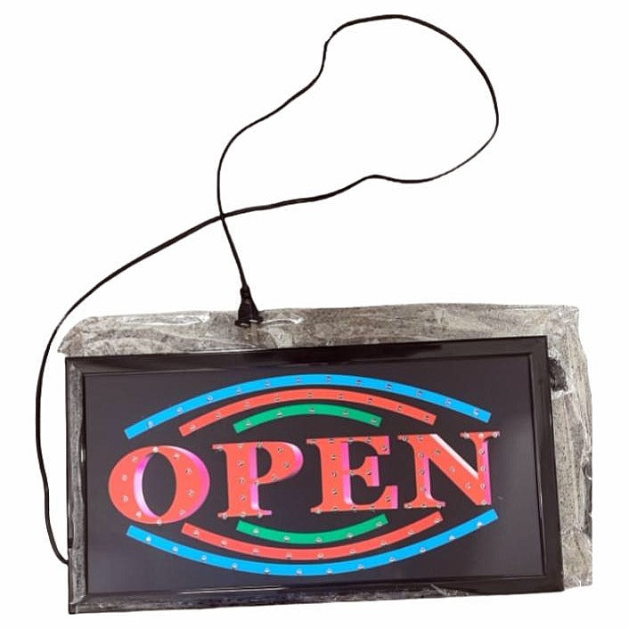 HS-LED-4 - LETRERO LED LUMINOSO "OPEN" (20/1)