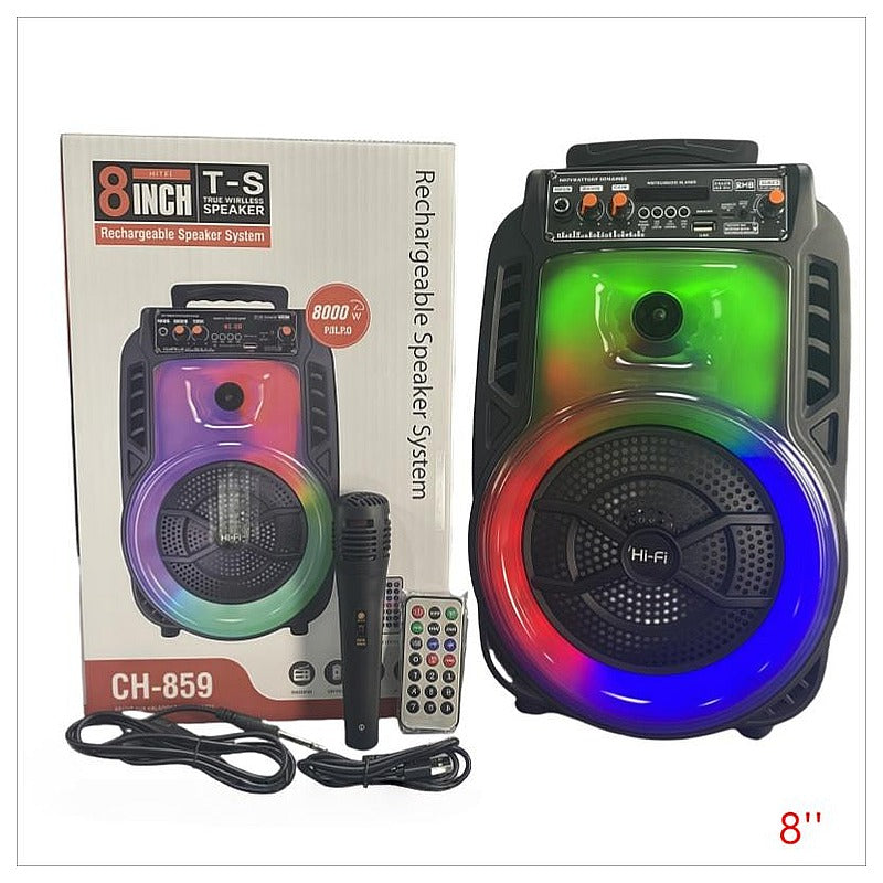 BTR-CH1 - ALTAVOZ RECARGABLE 8 PULGADAS CH-859 (6/1)