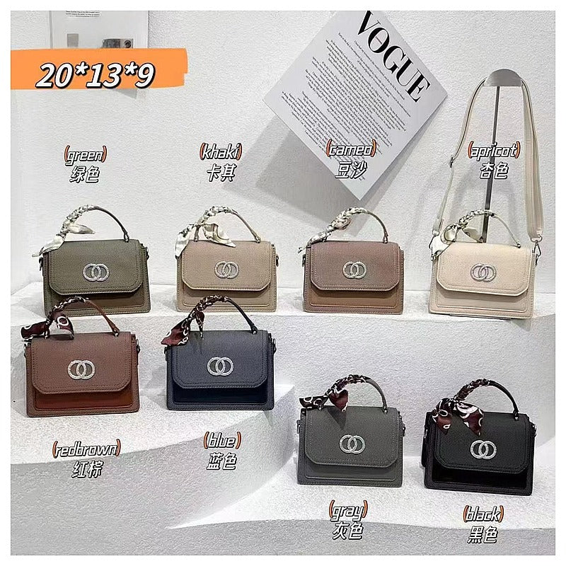 HG-LL035 - BOLSOS DE MUJER CON ASA Y LOGO METÁLICO (80/1)