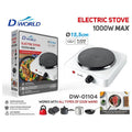DW-01104 - HORNILLA ELÉCTRICA 1000W BLANCA (12/1)