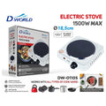 DW-01105 - HORNILLA ELÉCTRICA 1500W BLANCA (10/1)