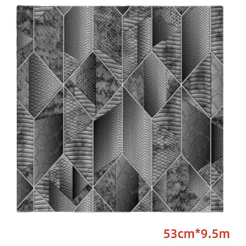 BM-LJ122 - PAPEL TAPIZ GEOMÉTRICO GRIS 53CM*9,5M (20/1)