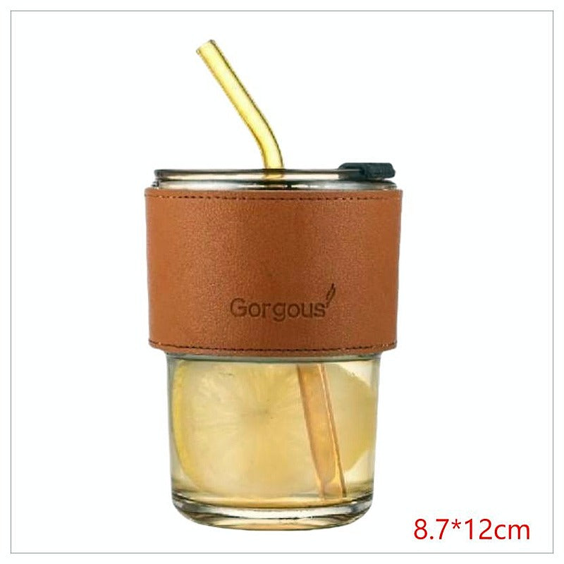HG-KRG152 - VASO CON FUNDA Y POPOTE METÁLICO (48/1)