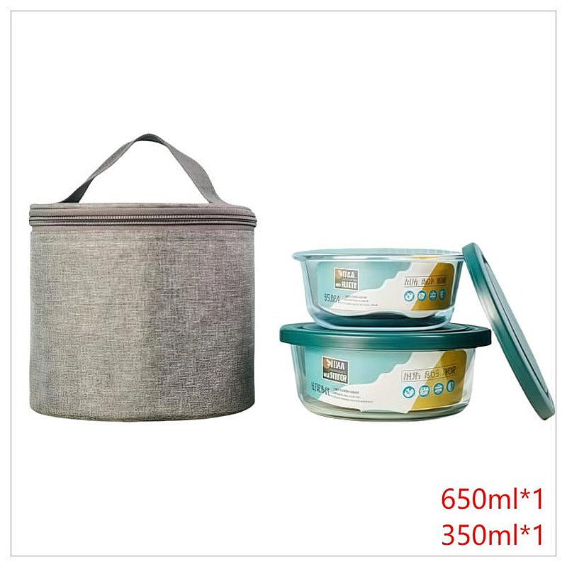 HG-KRG162 - SET DE RECIPIENTES DE VIDRIO CON BOLSA TÉRMICA (18/1)