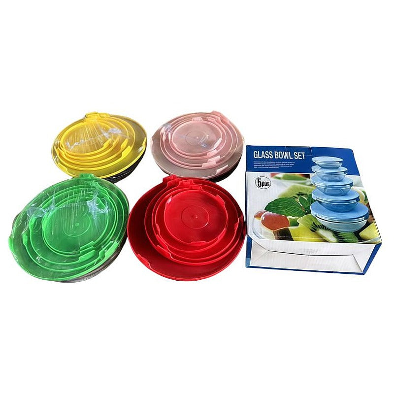 HG-KRG166 - JUEGO DE BOWLS DE VIDRIO CON TAPAS (16/1)