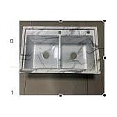 OG-262 - FREGADERO DOBLE DE ACERO INOXIDABLE (1/1)