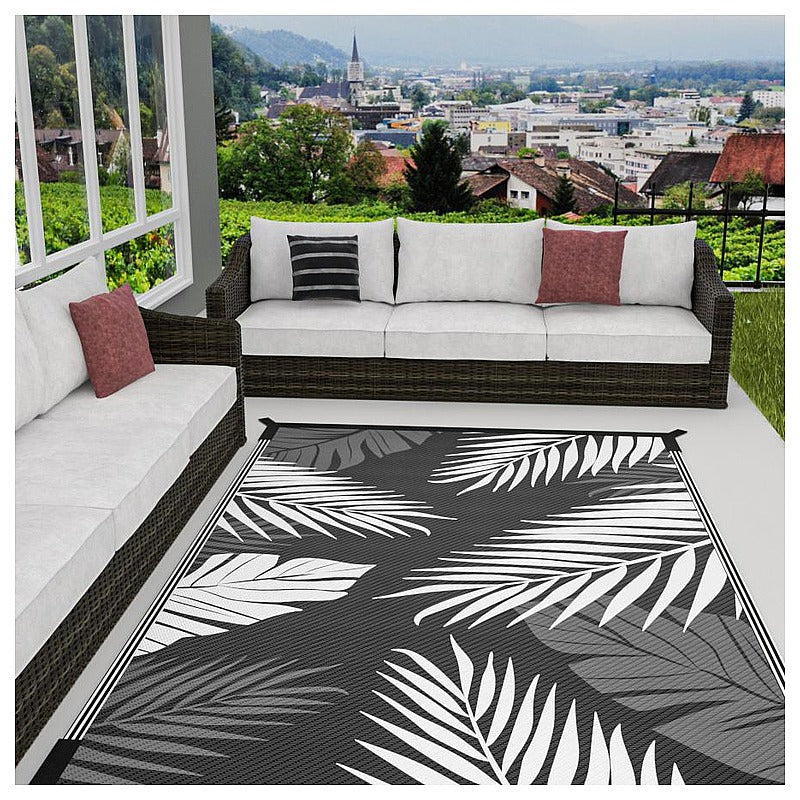 H-QSM68 - ALFOMBRA DECORATIVA CON DISEÑO DE HOJAS (6/1)