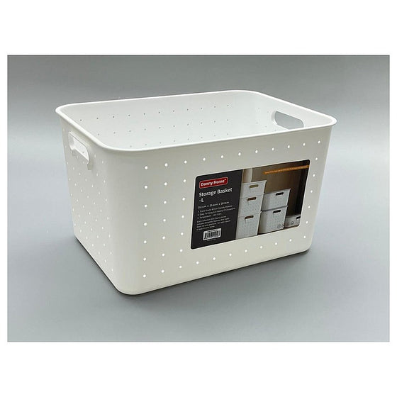 HO-059 - CESTA DE ALMACENAMIENTO BLANCA (12/1)