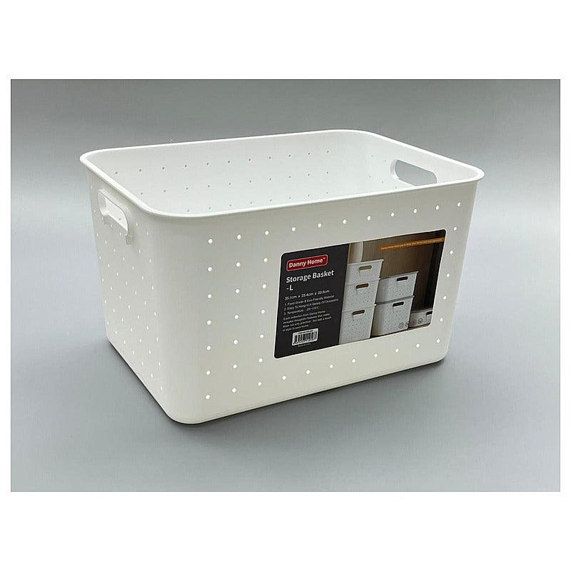HO-059 - CESTA DE ALMACENAMIENTO BLANCA (12/1)