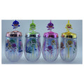 HG-LZC24 - VASOS CON TAPA Y POPOTE DECORADOS (100/1)