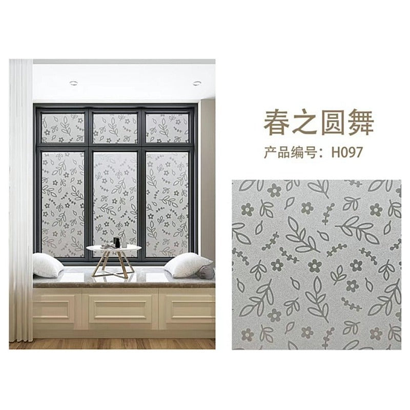 BM-LJ104 - PAPEL TAPIZ PARA VENTANAS CON DISEÑO FLORAL (120/1)
