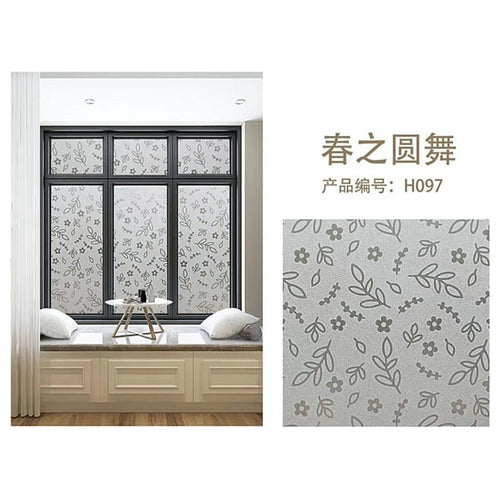 BM-LJ104 - PAPEL TAPIZ PARA VENTANAS CON DISEÑO FLORAL (120/1)