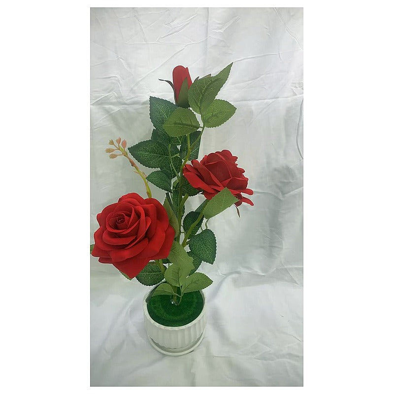 HG-YFF35 - ARREGLO DE ROSAS ARTIFICIALES EN MACETA (48/1)