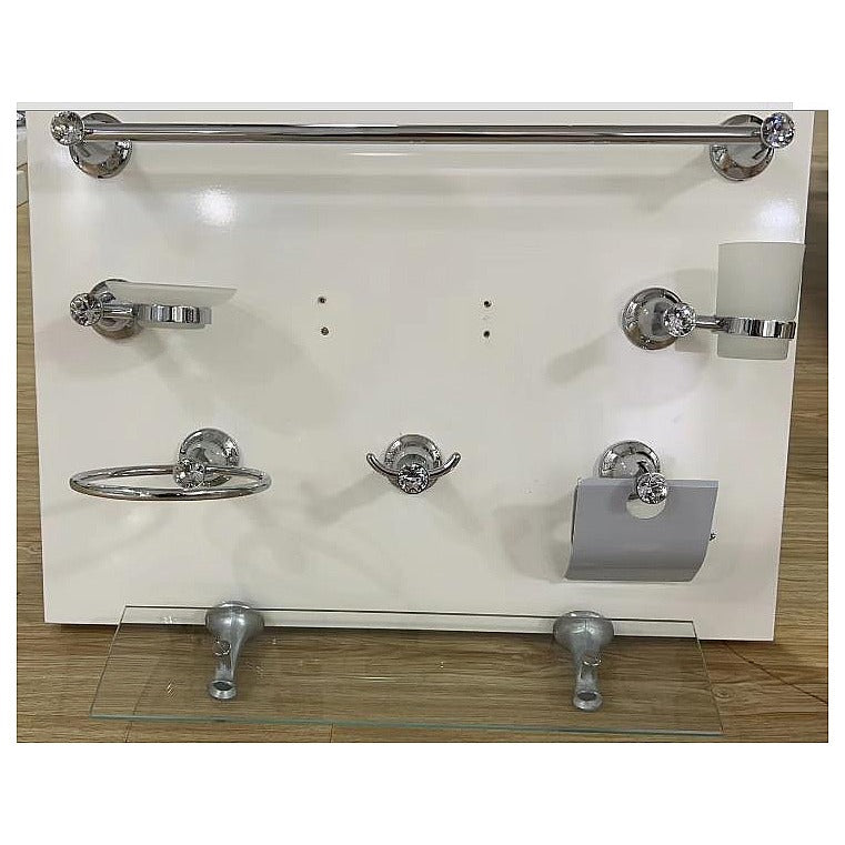 MBA3097P - SET DE ACCESORIOS DE BAÑO CROMADO (10/1)