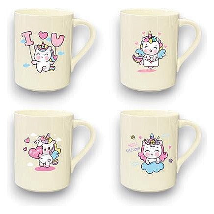 JJ53398 - TAZAS DE CERÁMICA CON UNICORNIOS (60/1)