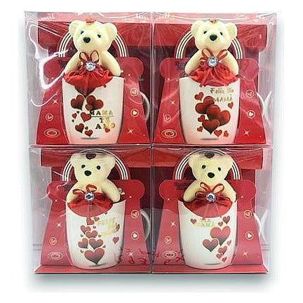 JJ53058 - TAZA DE CERÁMICA CON PELUCHE (72/1)