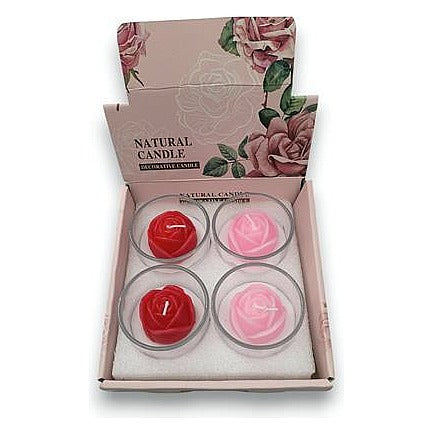 MJ13-012 - VELAS DE TÉ EN FORMA DE ROSA (96/1)