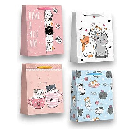 JJ53015 - BOLSA DE REGALO CON DISEÑO DE GATOS (720/1)