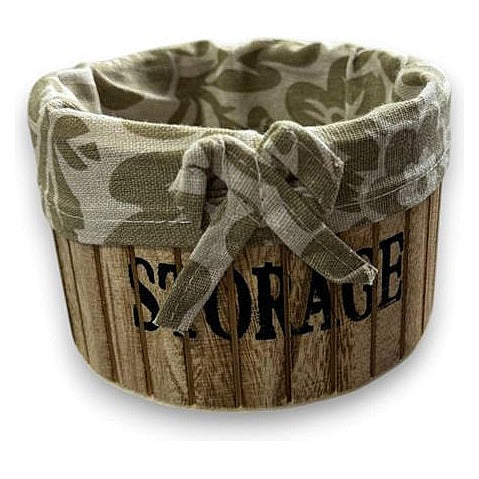 HG-QSD27 - CESTA DECORATIVA CON TELA ESTAMPADA (10/1)