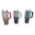 JJ53-058 - TAZA TÉRMICA CON MANGO Y DECORACIÓN BRILLANTE (25/1)