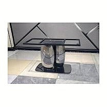 XY-F-T27 - MESA CON BASE DE VIDRIO Y METAL (2/1)