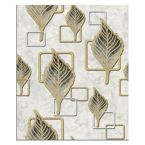 HS-LJW39 - PAPEL TAPIZ HOJAS DORADAS 53CM*9,5M (20/1)