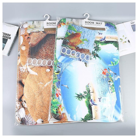 HG-XTY41 - JUEGO DE ALFOMBRAS PARA BAÑO DECORATIVAS (24/1)