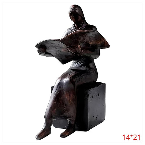CF-OLT07 - ESCULTURA DE MUJER LEYENDO (24/1)